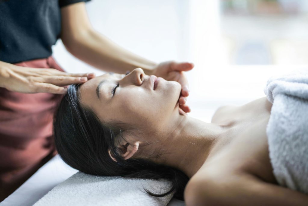 Spa by Photo by Andrea Piacquadio: https://www.pexels.com/photo/selective-focus-photo-of-woman-getting-a-head-massage-3760270/